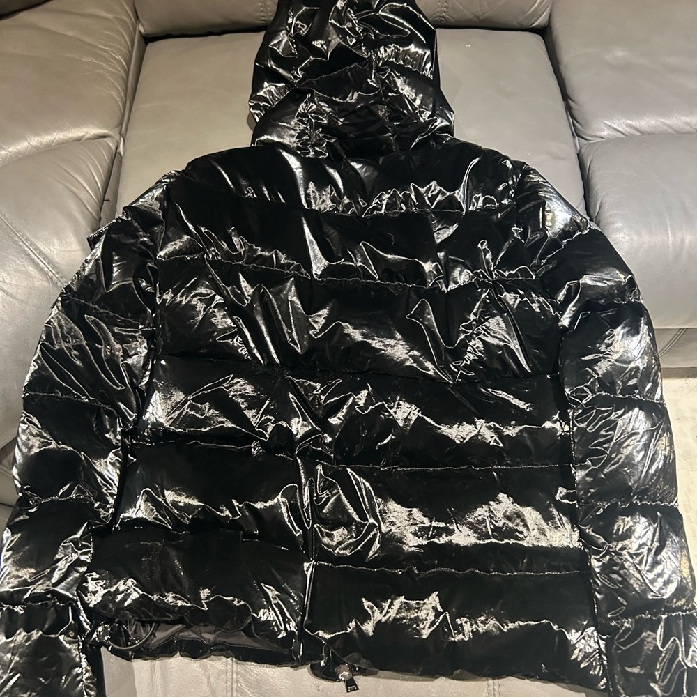 Moncler Shiny Black Puffer Jacket